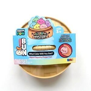 Viral Mystery Holographic Squishy Bun Dumpling Holographic series Crazy Fun
